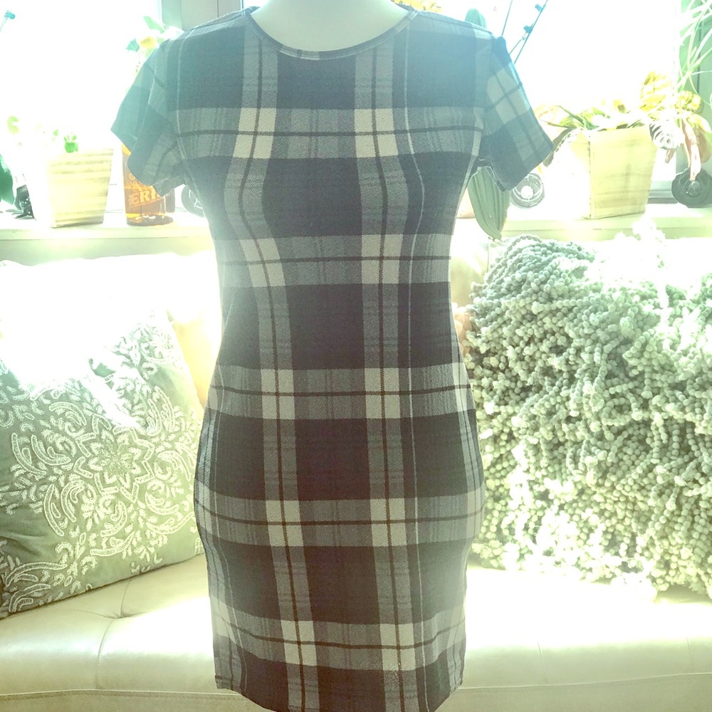 Boohoo Plaid Dress